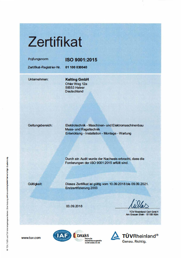 DIN EN ISO 9001:2015